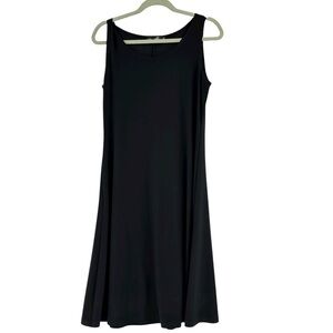 Sympli Black Knit Midi Dress Career Business Basic Size 10 Capsule Wardrobe